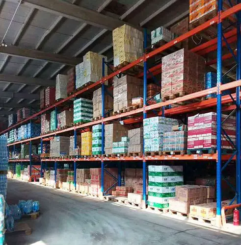 超市配货中心仓库货架应用效果图