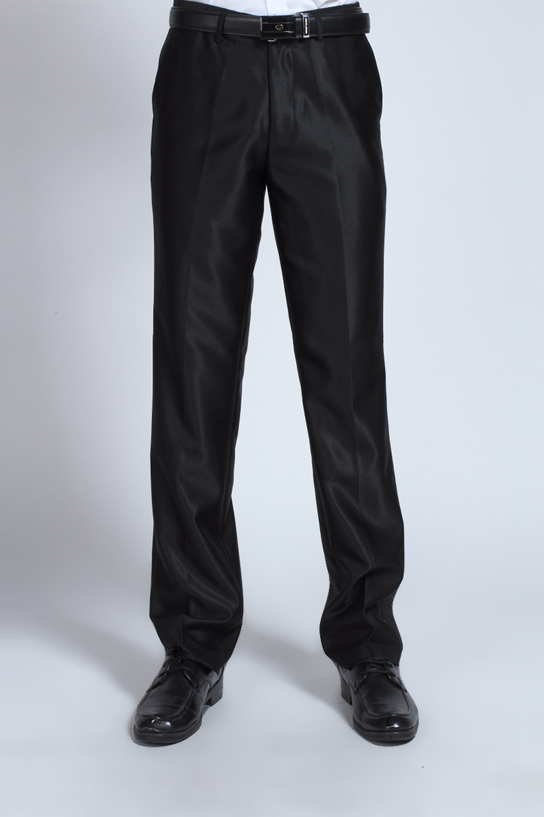 2021新秋冬款男西裤直筒韩版修身商务正装休闲男士职业西装裤亮面