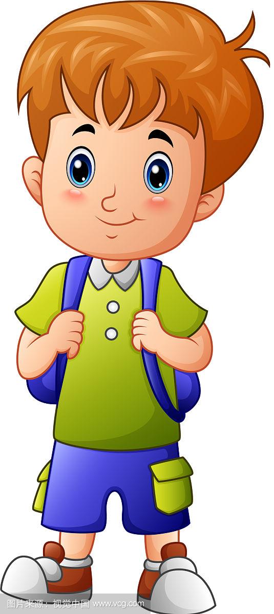 可爱小男孩卡通