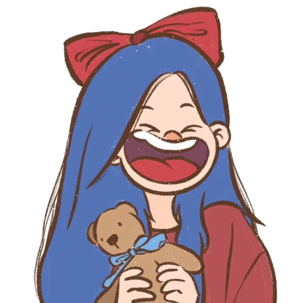 搞怪卡通情侣头像好玩哈哈笑表情头像