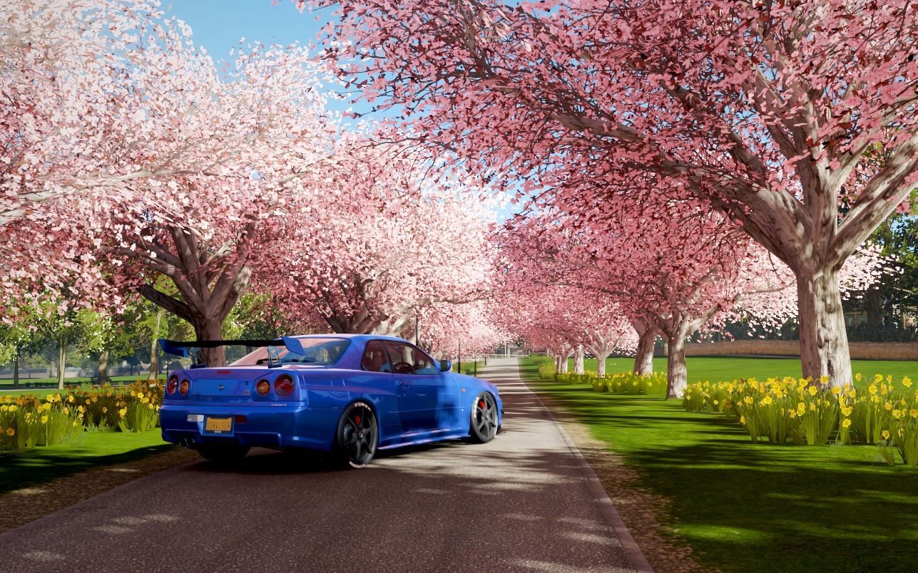 极限竞速 地平线4    东瀛战神gtr是白叫的?skyline r34的怒吼!