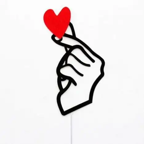 比心手势小符号可复制上面的带心的v10