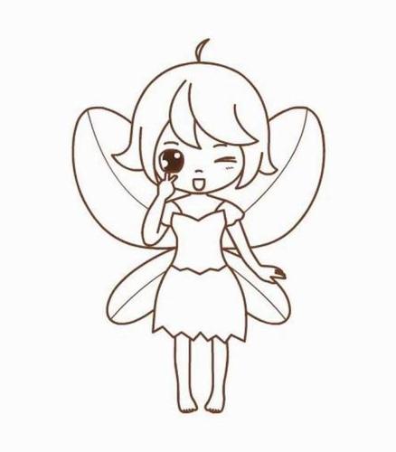 简笔画小精灵女简笔画精灵仙子 第1页超可爱的小精灵动物简笔画萌萌哒