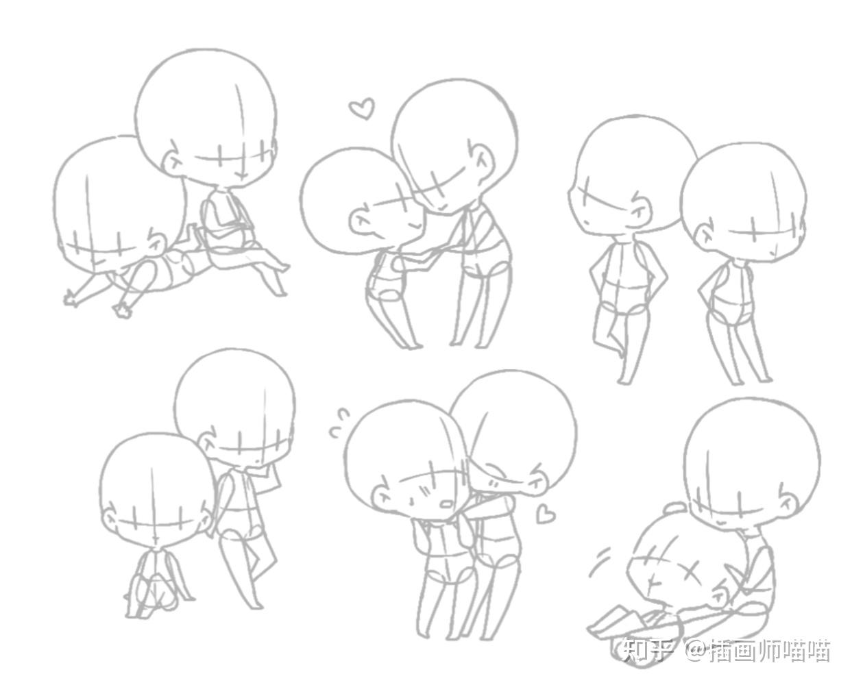 笔刷分享||插画师都在用的88款q版人物辅助线线稿笔刷 - 知乎