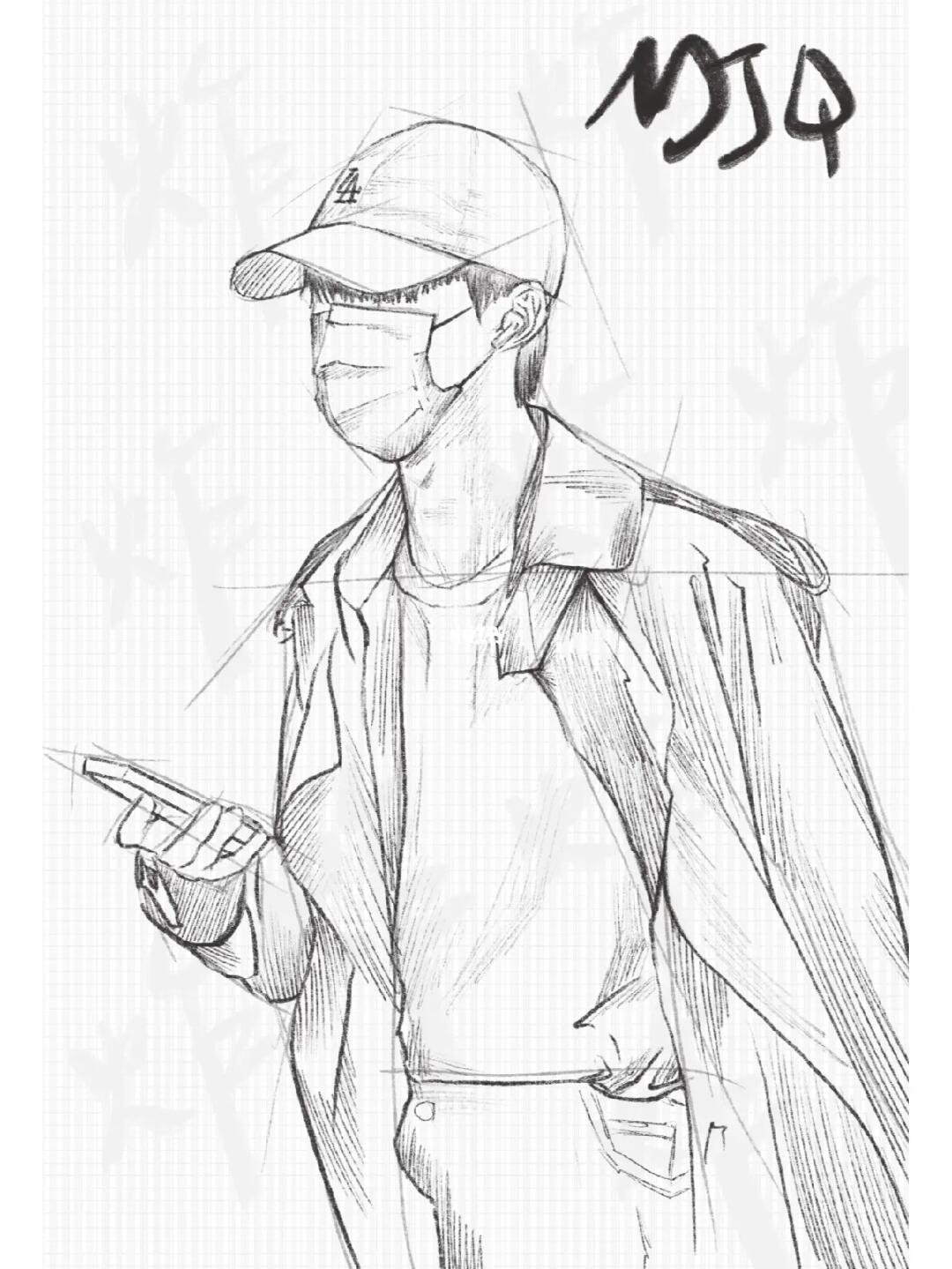 tnt时代少年团  #马嘉祺#手绘  #稿件展示  #速写  #素描  #绘画