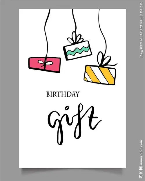 手绘生日卡片设计图__广告设计_广告设计_设计图库_昵图网nipic.com