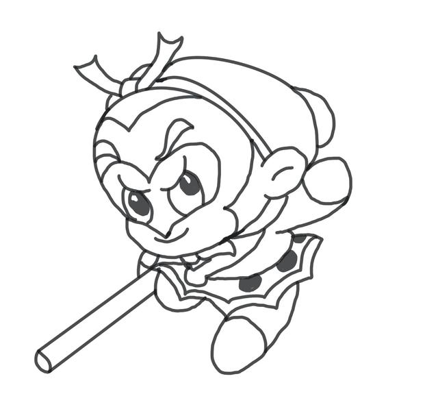 孙悟空怎么画霸气又好看,孙悟空手翻画教程?