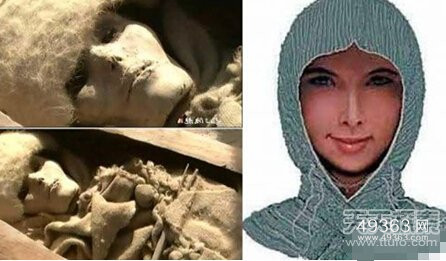香妃复原图:通过头骨照片复原香妃容貌(5)