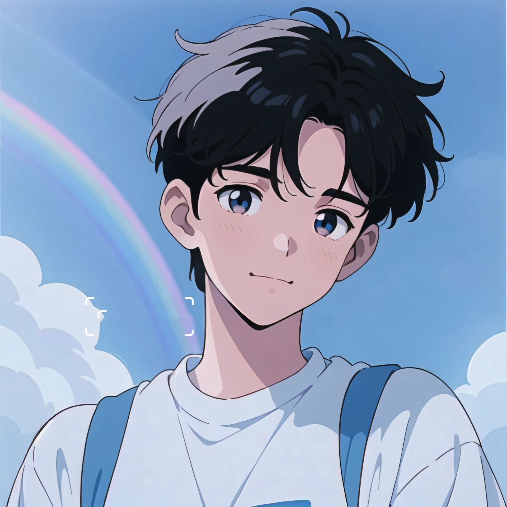 旧漫男生头像|白色阳光男孩 白色系干净,简约男生头像.