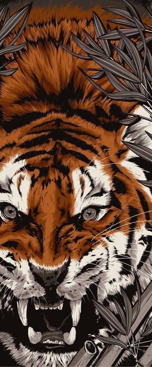 壁纸图片大全墙纸霸气,霸气壁纸(壁纸,画的老虎也可以很霸气)