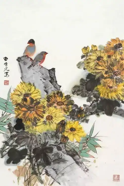 中国国画100幅精品山水花鸟画太漂亮了收藏