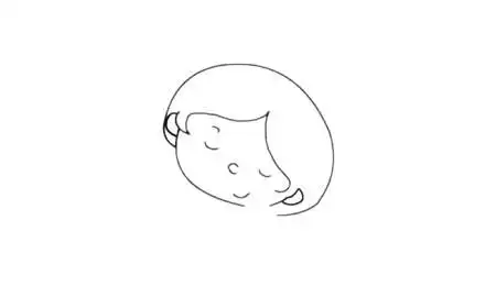 拇指姑娘简笔画图片