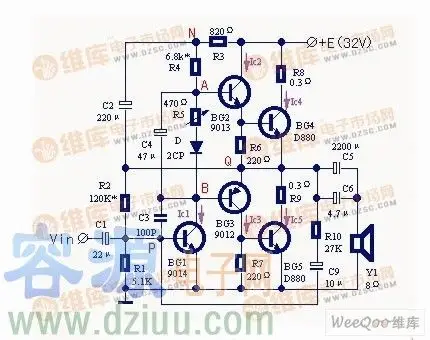 功率放大器基本电路图