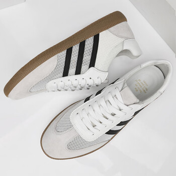 酷奇小白鞋男夏季男鞋透气薄款网面德训鞋镂空防臭运动休闲板鞋子