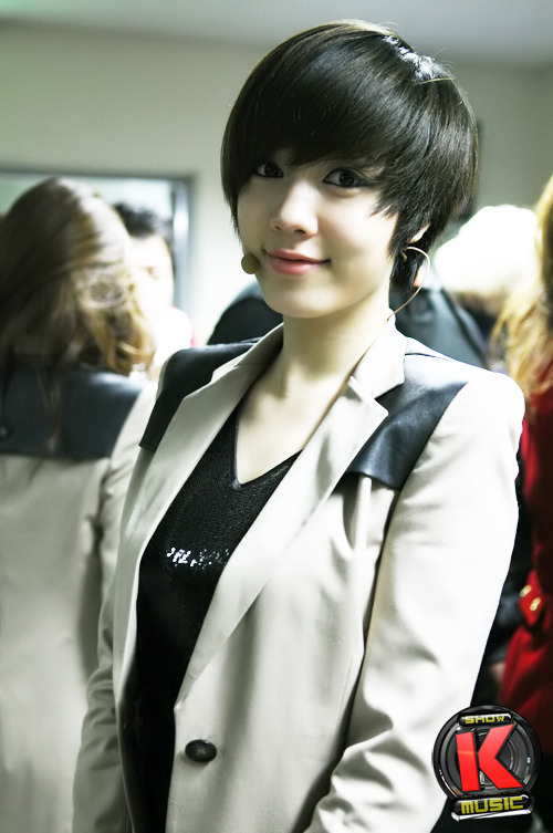 t-ara 刘花英刘花英的短发