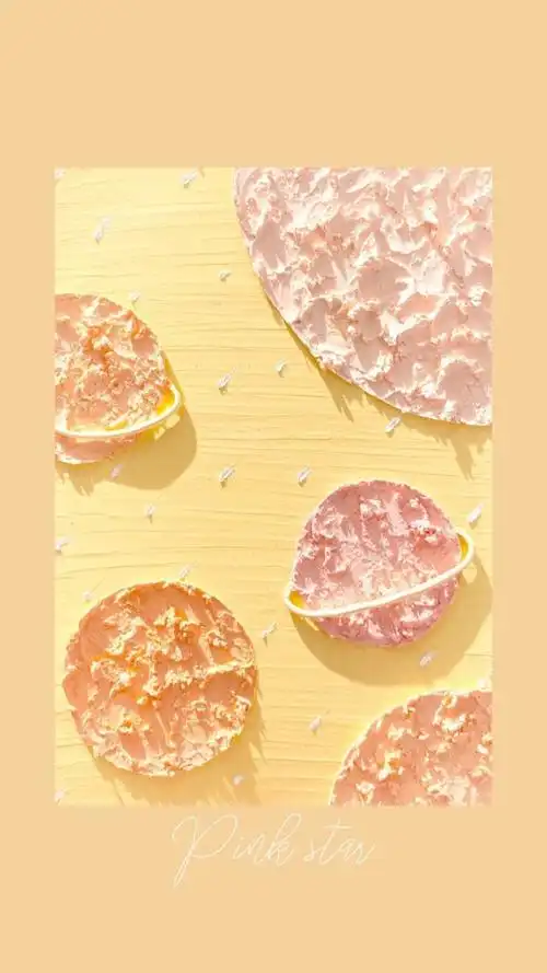 奶油质地的油画棒壁纸1