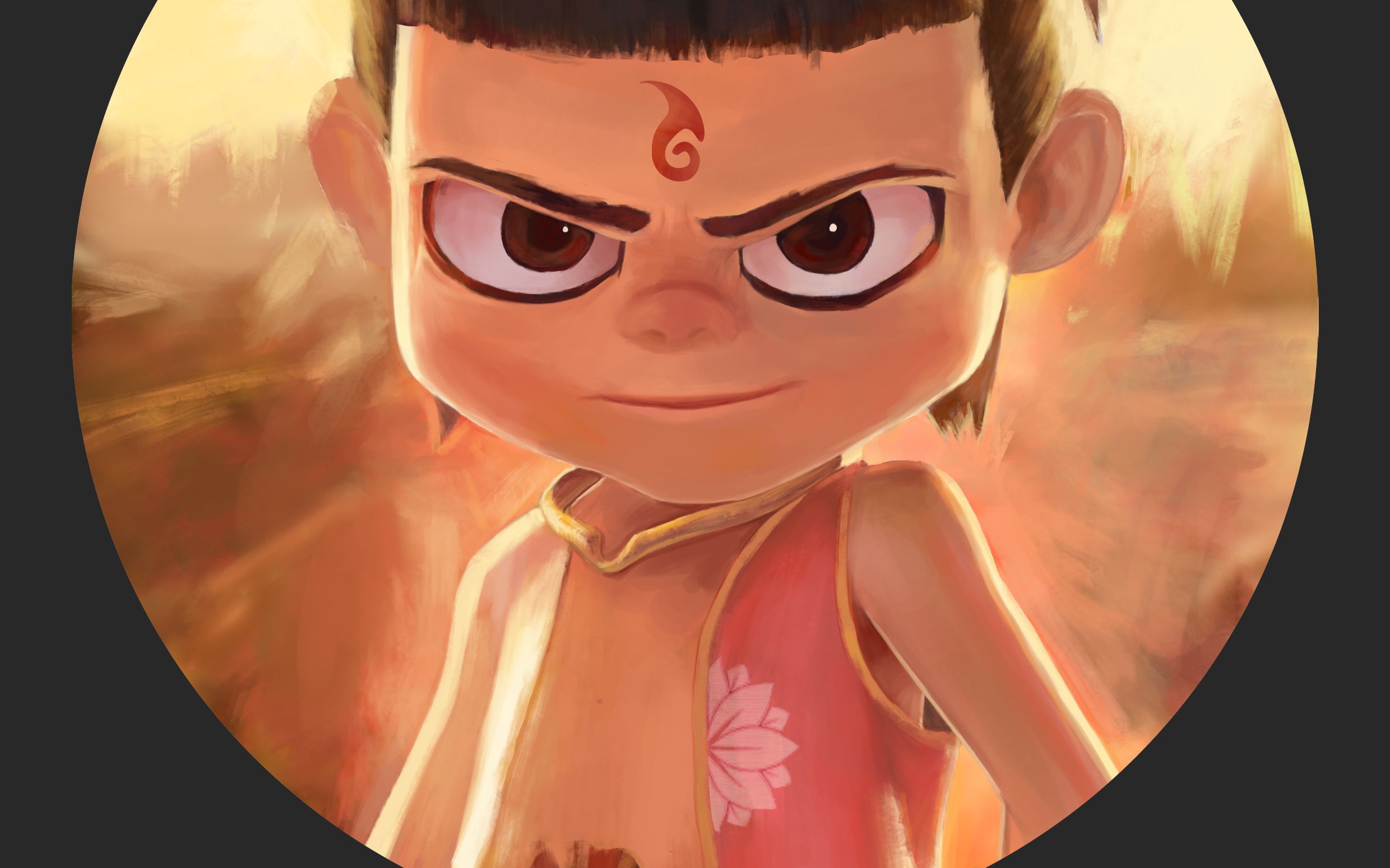 哪吒之魔童降世板绘哪吒