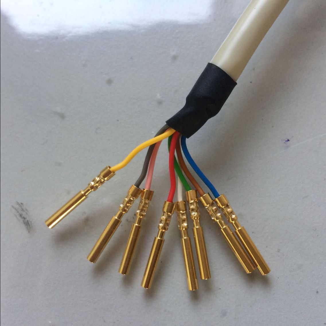 进口镀金 钳压信号接触件 高负载动力接触件 对接插针插孔1mm 2mm