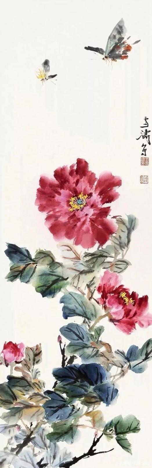 写意牡丹花作品精选