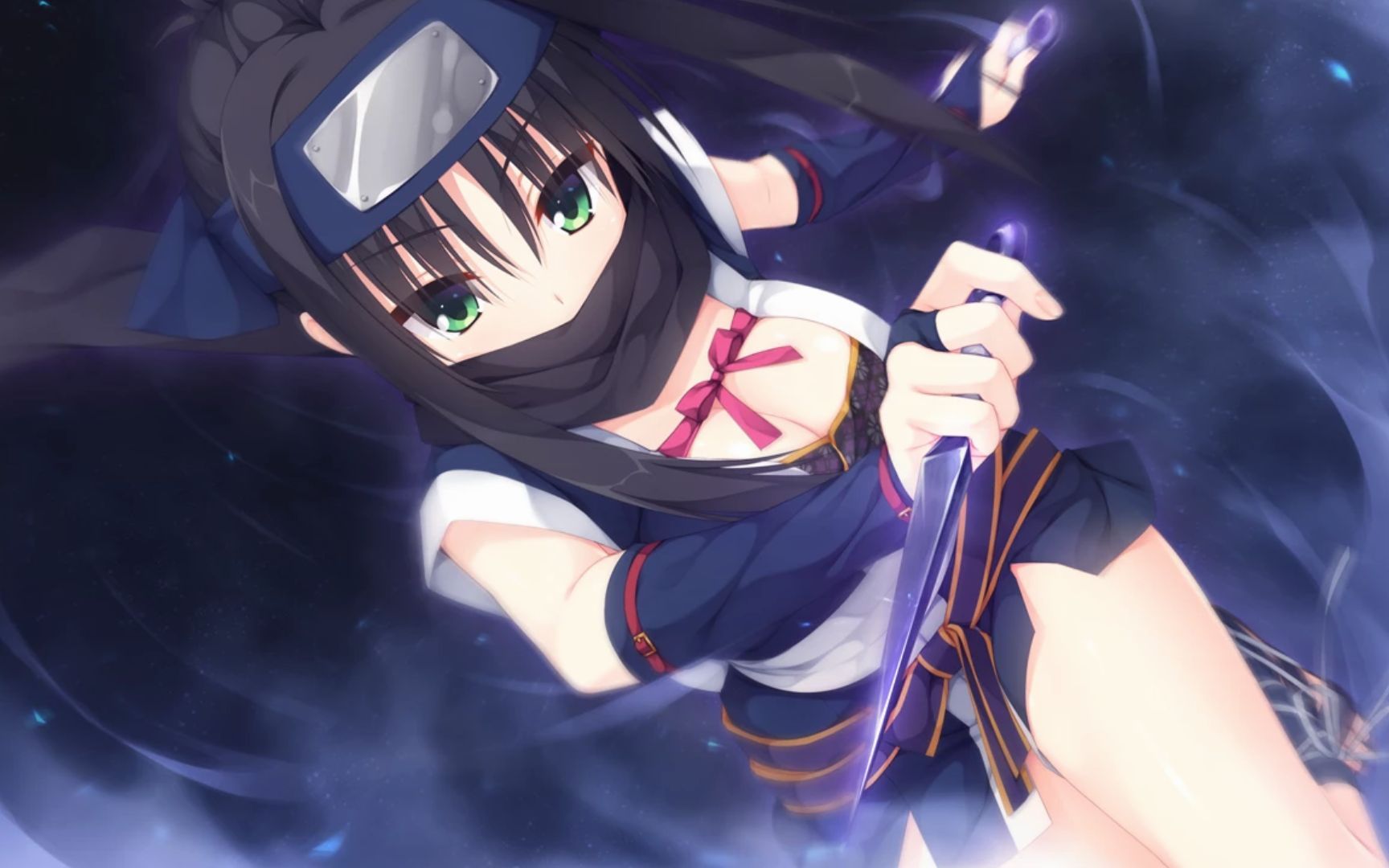 300英雄【黑羽】黑新皮肤(常陆茉子)测评,这此皮肤做的很细,就和你一