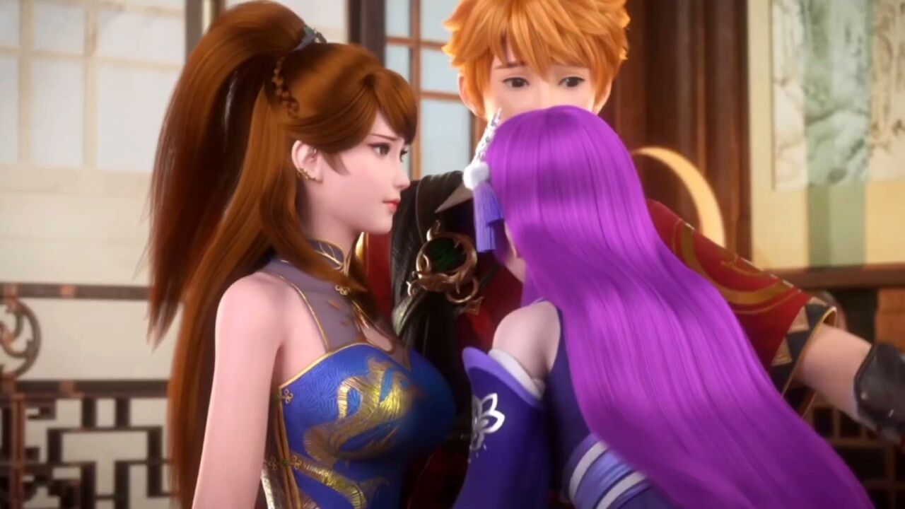 妖神记:紫芸不介意闺蜜一起共享聂离!