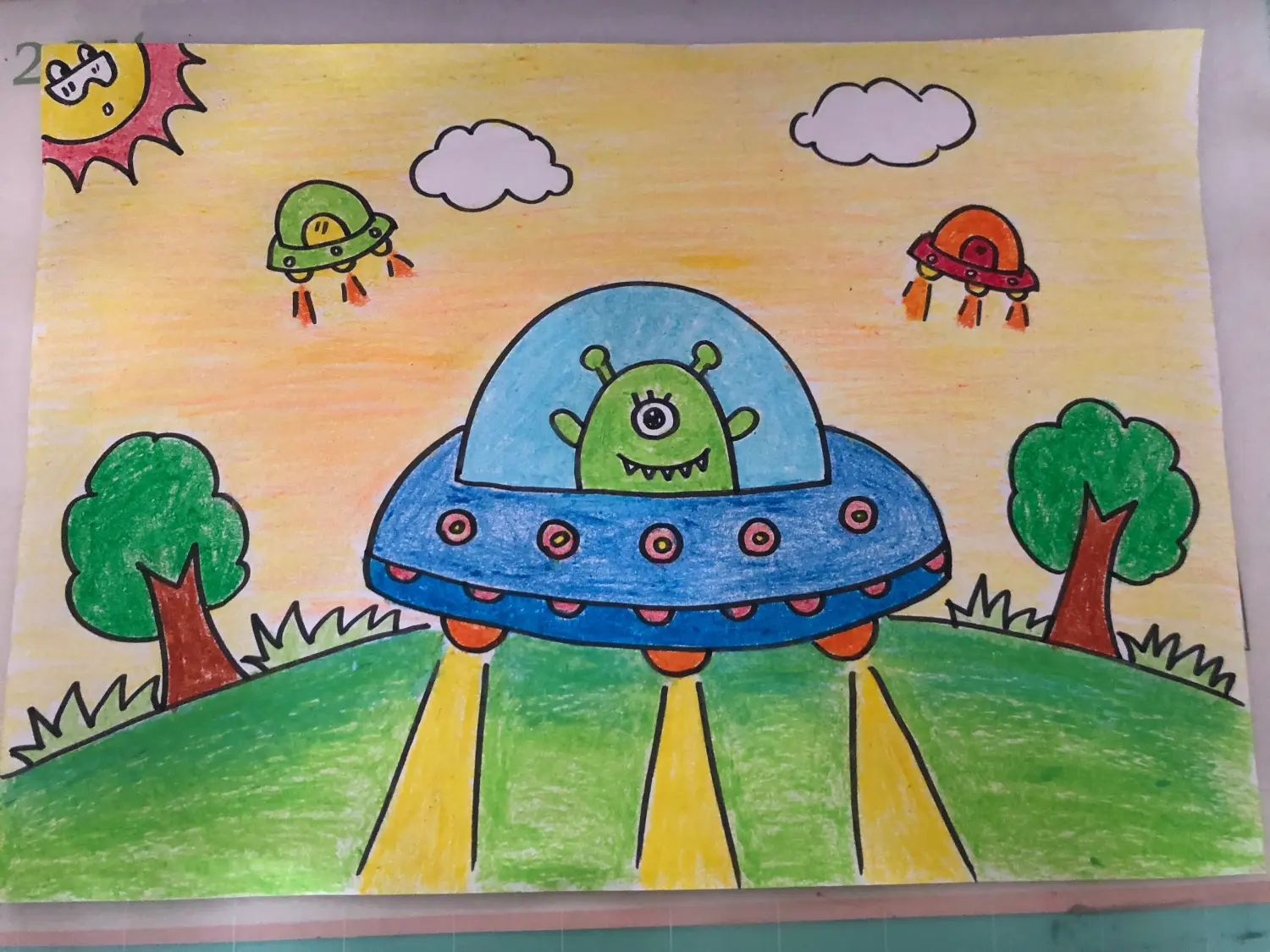 一年级简单的儿童画