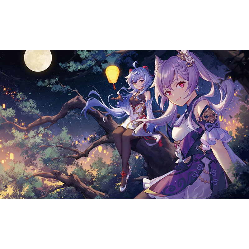 原神甘雨华钟里绫雷神魈刻胡桃游戏海报周边游现代装饰画