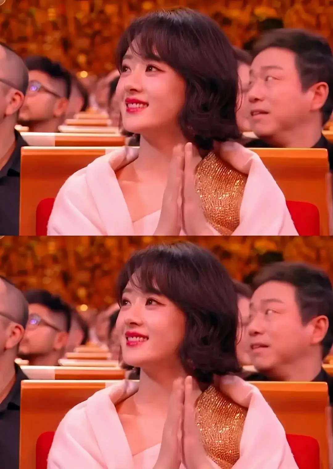 赵丽颖金鸡奖太水灵了吧!一袭粉色金钻裙,香嫩香嫩的,宛若天仙!