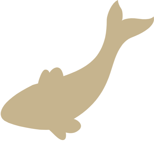 鱼动物剪影卡通鱼儿