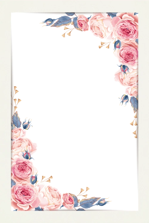 唯美小清新边框矢量素材