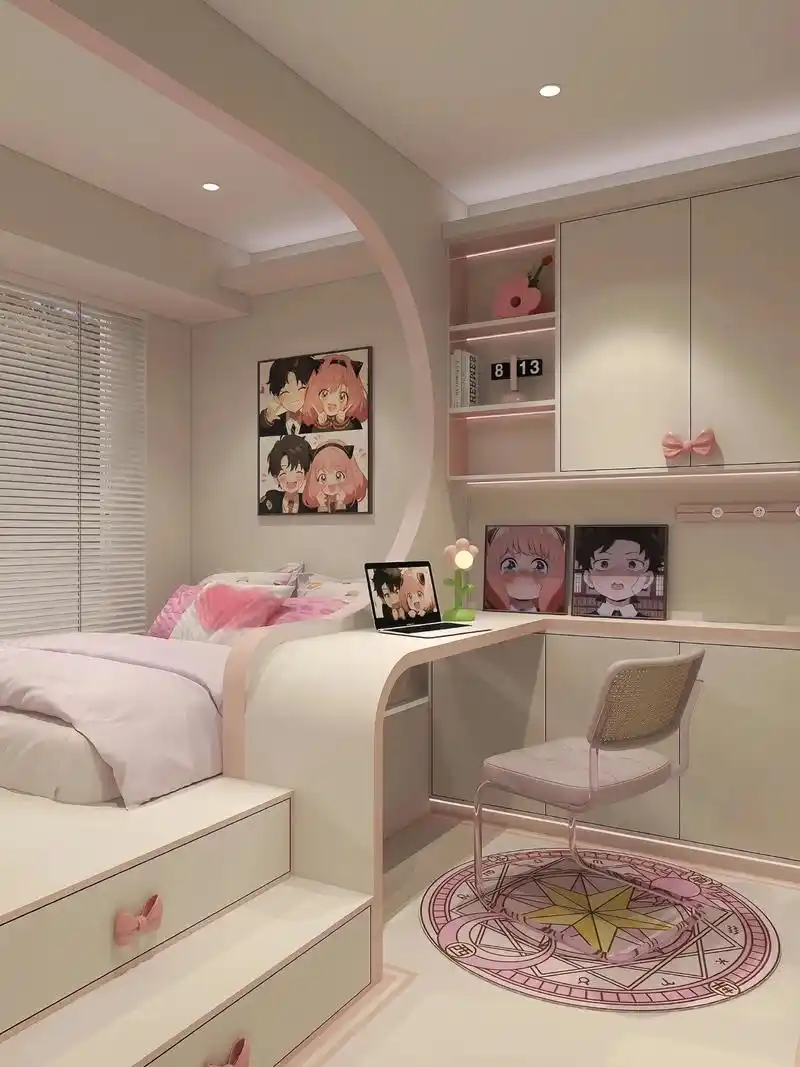 7种好看的公主房设计,女儿房装修别错过!整理了七种公主房设计 - 抖音