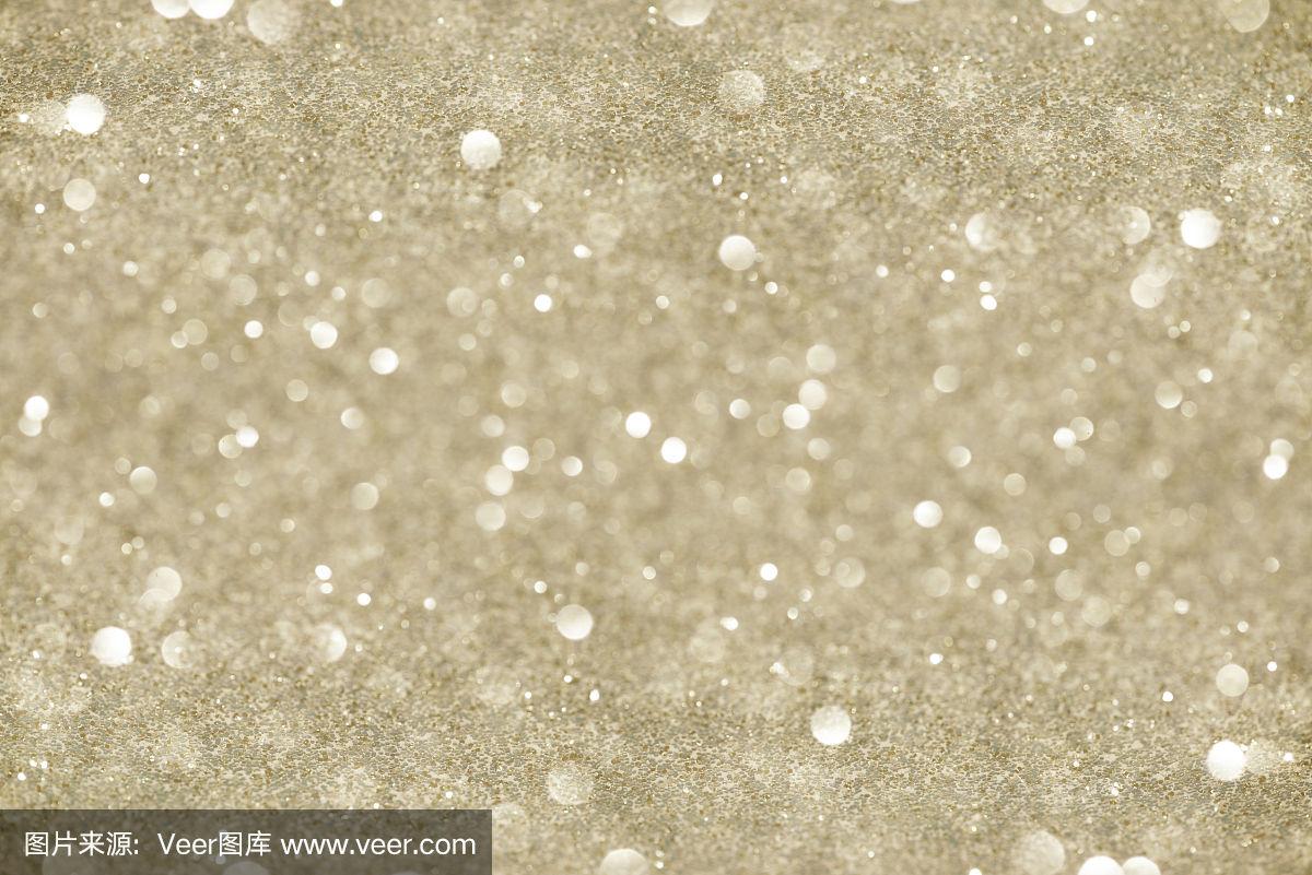 高雅,闪亮的,散焦,背景,香槟色