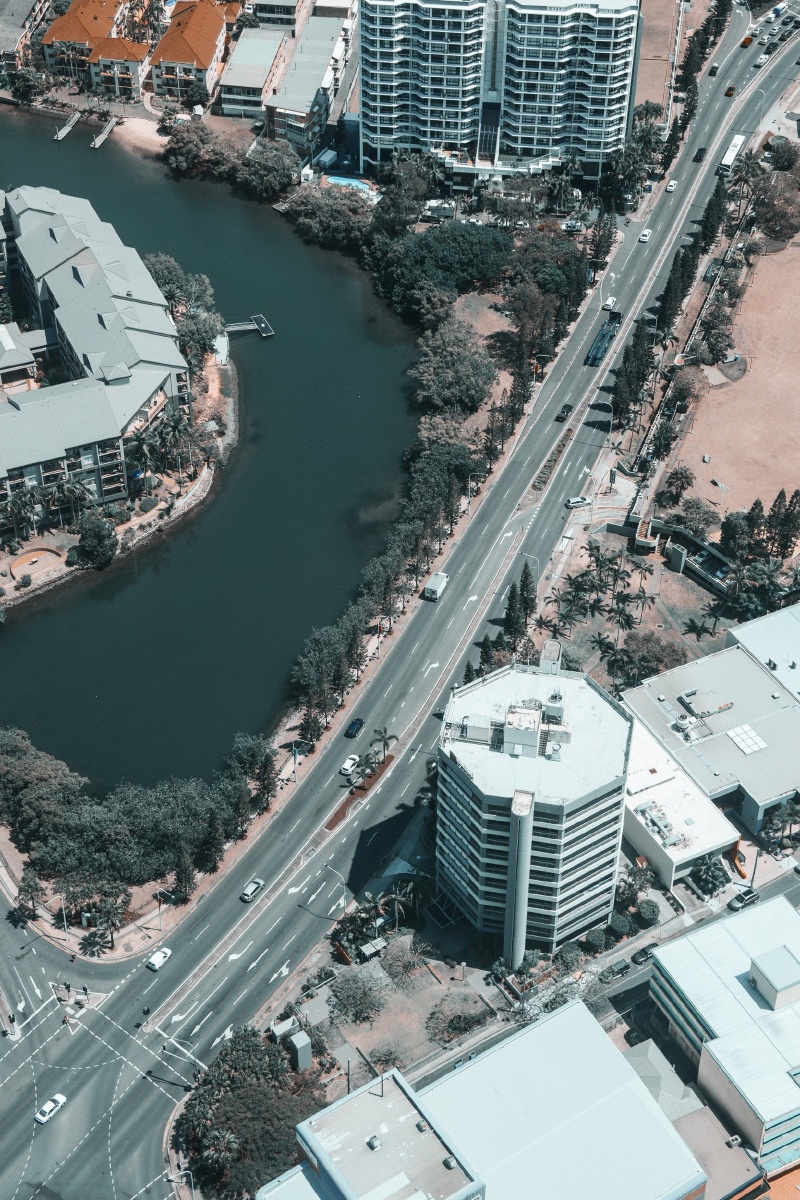 斜线构图一一澳大利亚黄金海岸