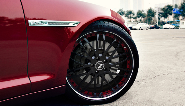 vellano北京行 红色捷豹换vsa定制轮毂 - 改装配件 - 改联汽车改装网