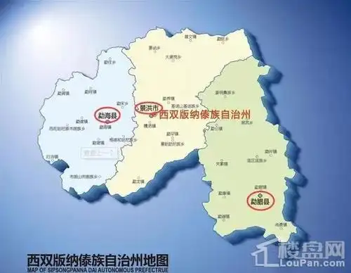 西双版纳地图