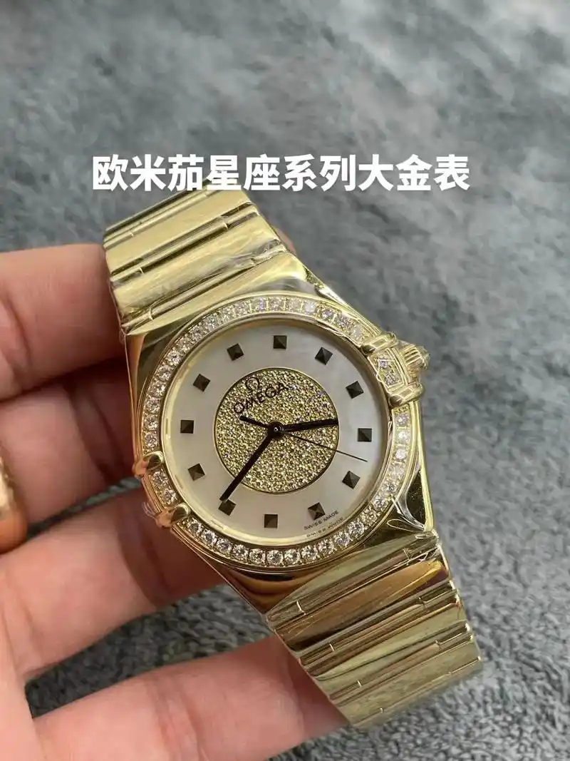 欧米茄星座系列大金表 35.5毫米表盘 满天星贝壳盘面 18 - 抖音