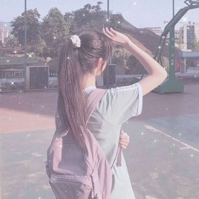 头像不露脸女头像马尾女孩系列