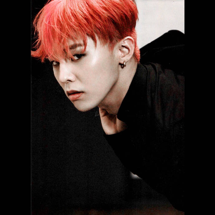 权志龙#暗系搭配 红色发型 绝配-7960796060796079