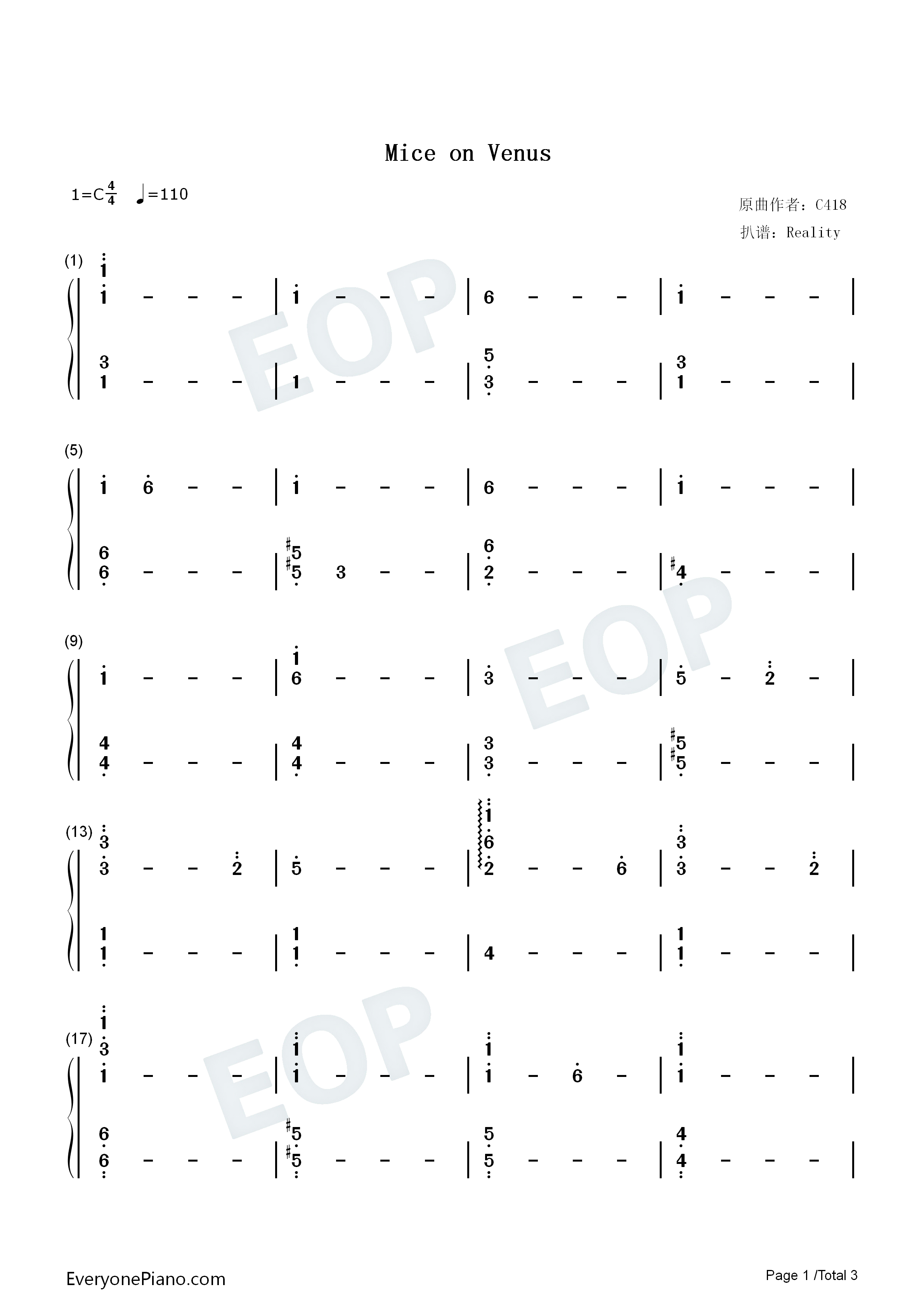 mice on venus-我的世界bgm