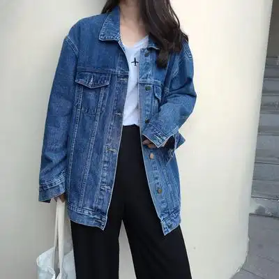 牛仔外套女破洞2020春季新款韩版宽松bf夹克网红个性撕边学生上衣