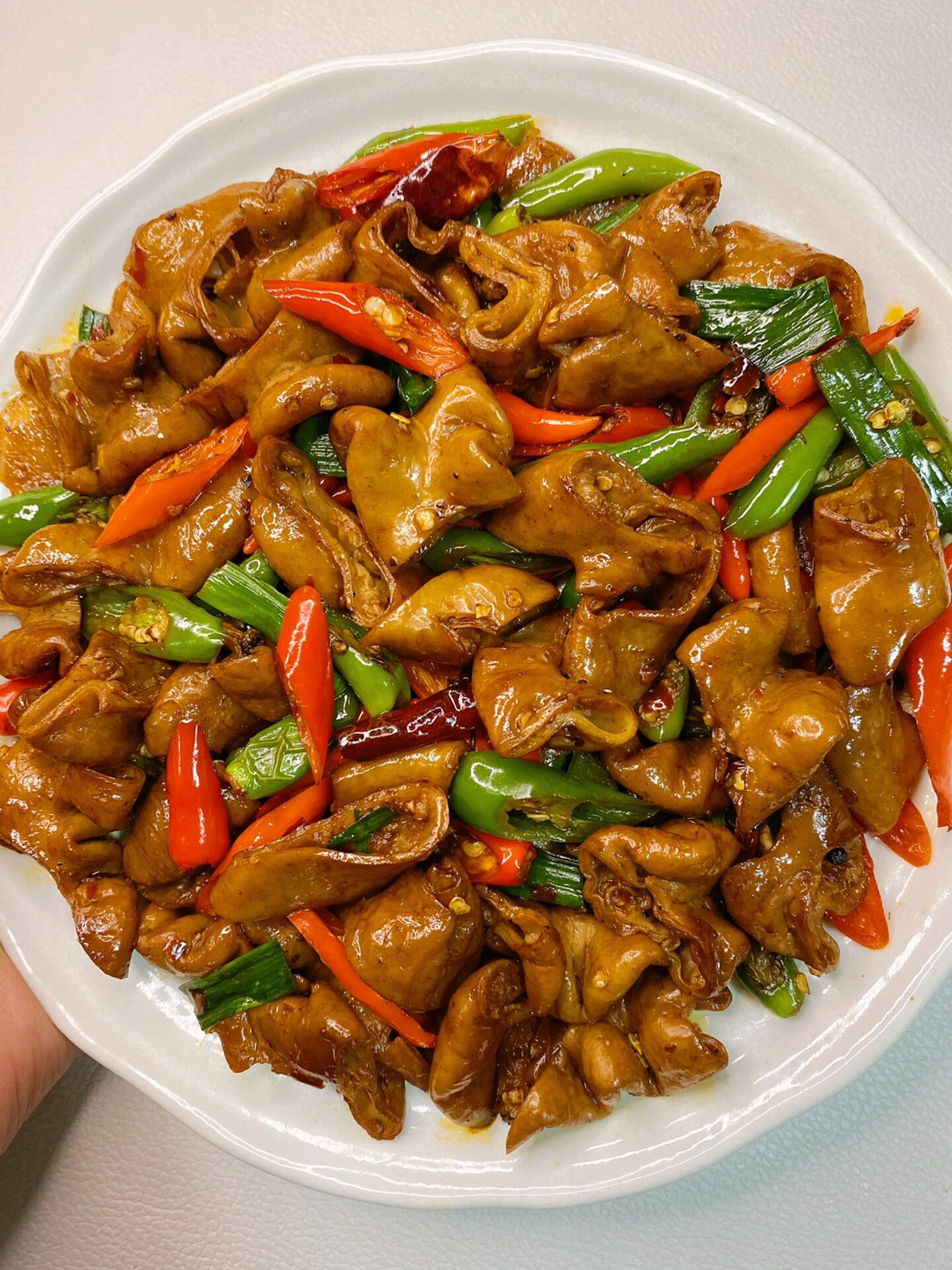 爆炒肥肠  香辣过瘾有嚼劲 超级下饭 爱吃肥肠的宝子们一定要试试哦!