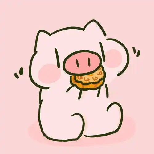 动画猪头像可爱卡通