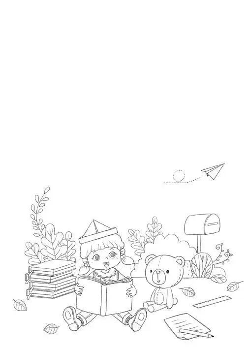 儿童练习册封面图 线稿 |插画|儿童插画|榕小洋 - 原创作品 - 站酷