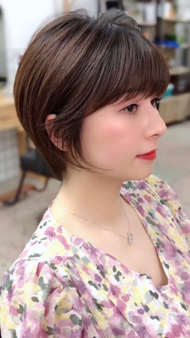 沙望城#2020最火减龄挂耳短发.#短发##发型设计