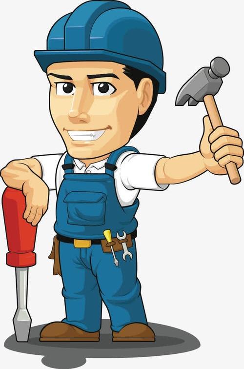 工地上的工人叔叔简笔画