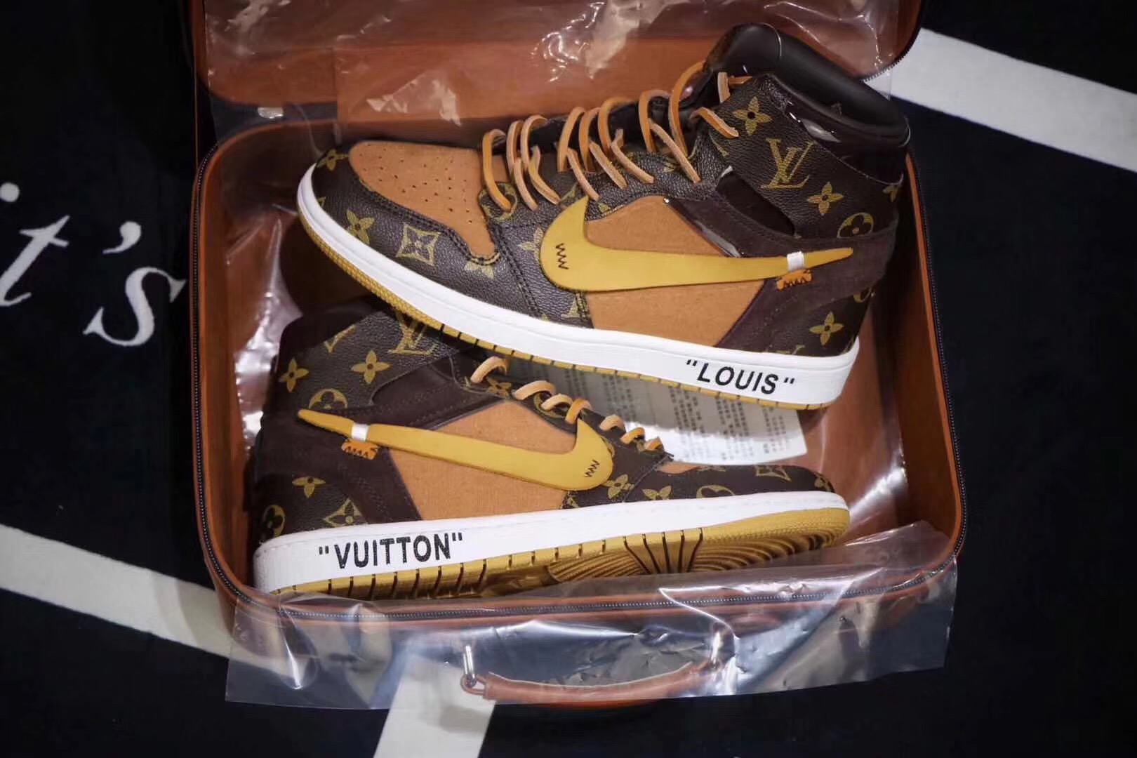 off-white x 联名路易威登lv推出aj1篮球鞋