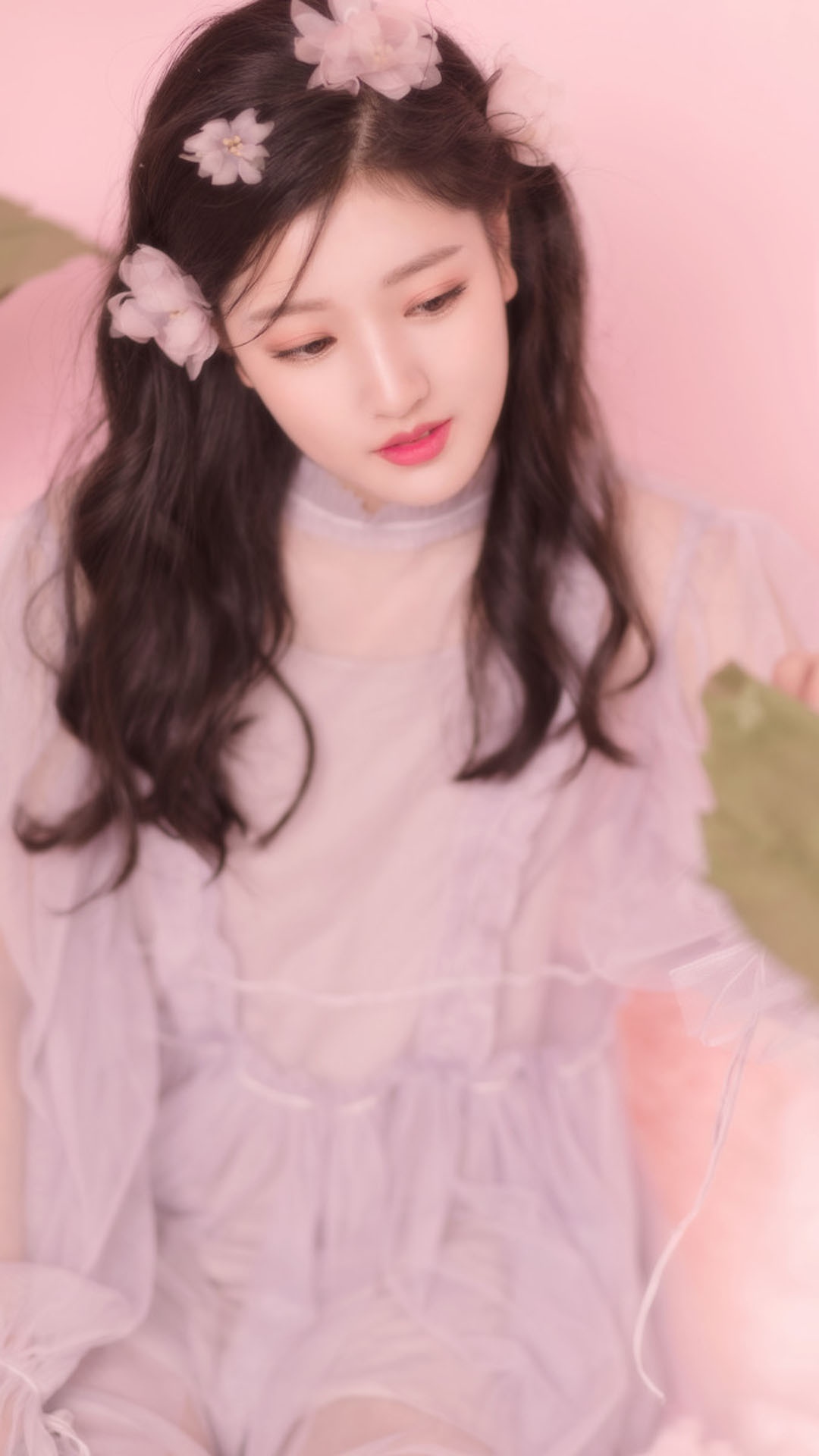 治愈系仙气美女梦幻写真,高清图片,手机锁屏桌面-壁纸族