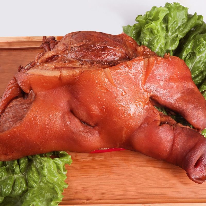 猪头肉批发五香500g猪脸卤味熟食真空猪蹄猪拱嘴下酒菜猪肉100g