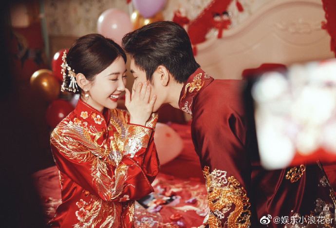 毛晓彤王子异中式婚礼剧照##心想事成孙想于非大婚#电视剧《心想事成