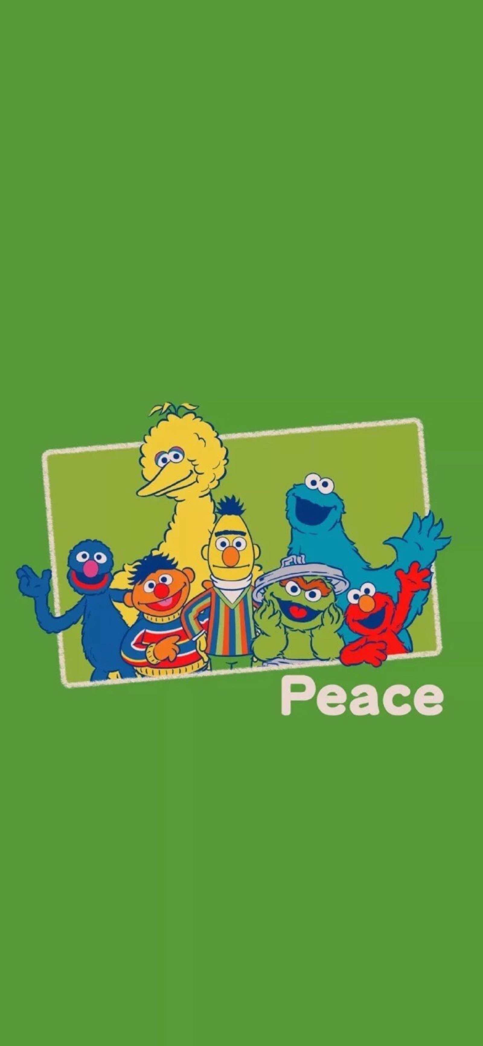 壁纸 潮 芝麻街 ins